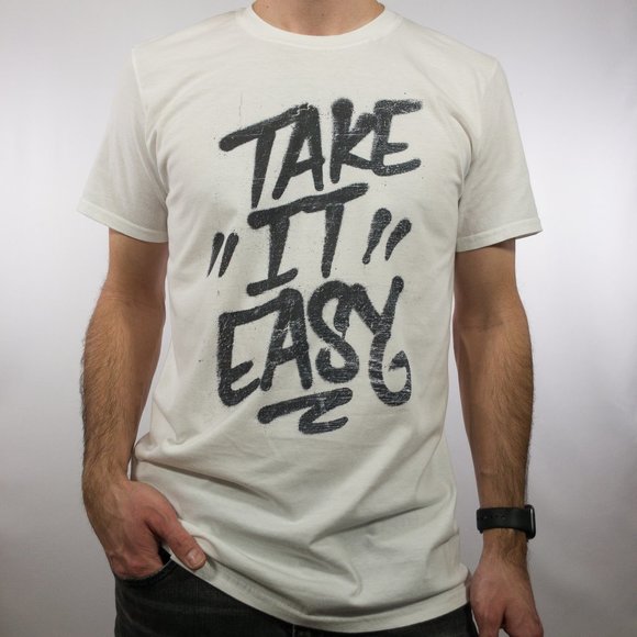 Gildan Other - Take It Easy White Graphic Print Tee T-Shirt S M L XL